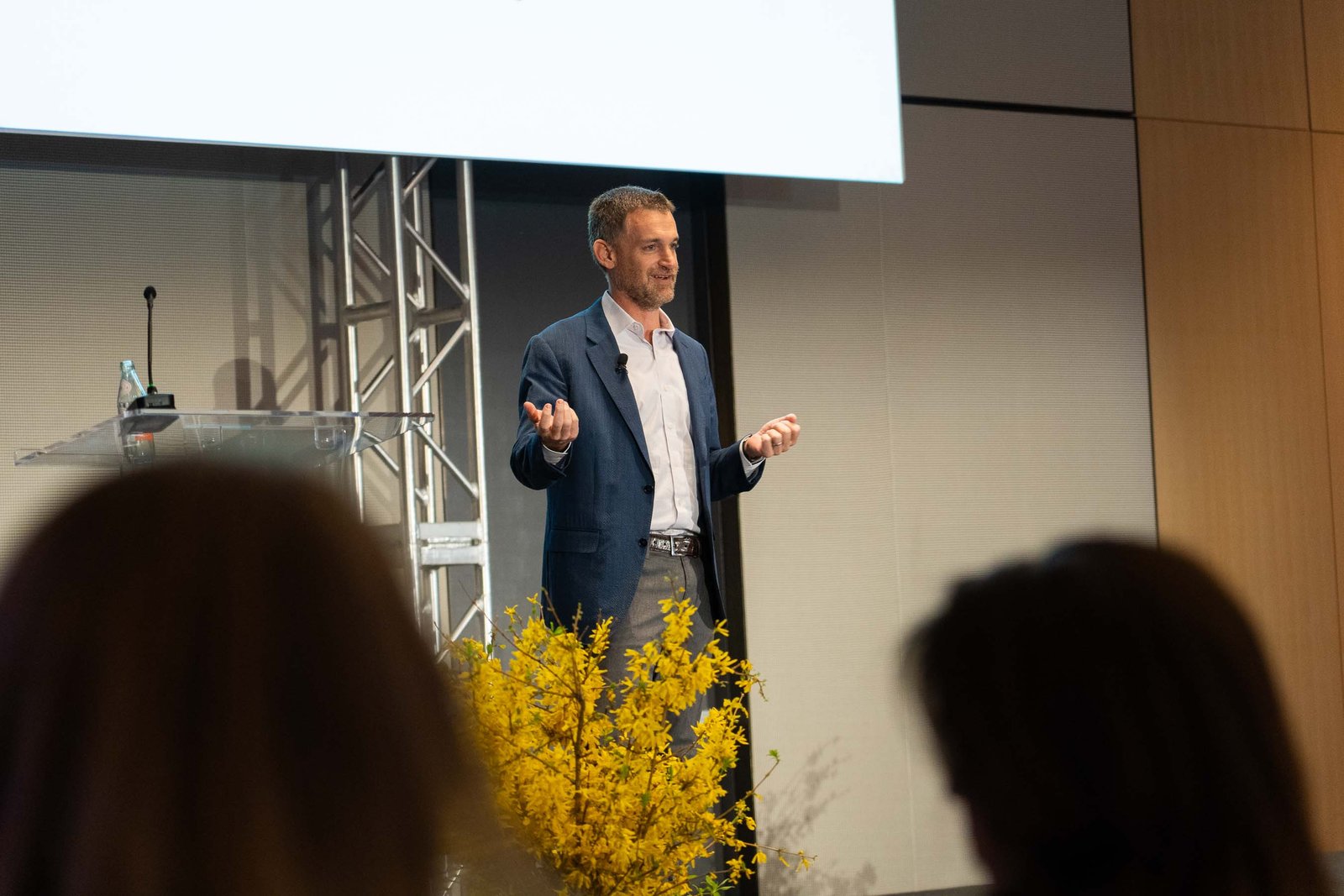 male speaker on stage