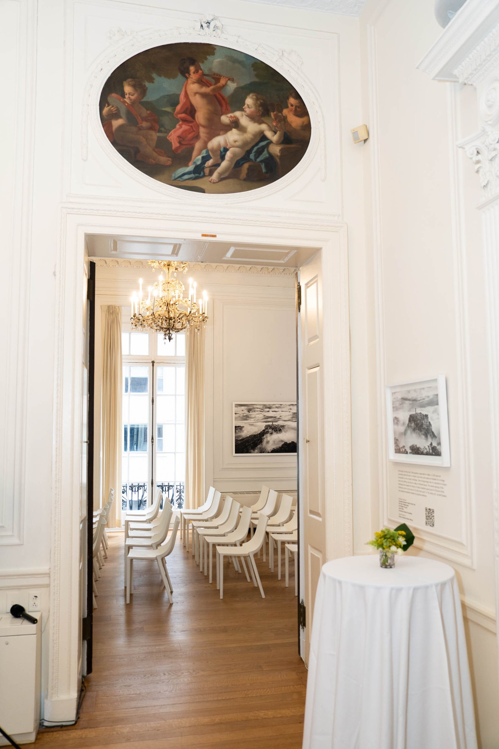 Historic hallway interior of Italian Consulate General New York City