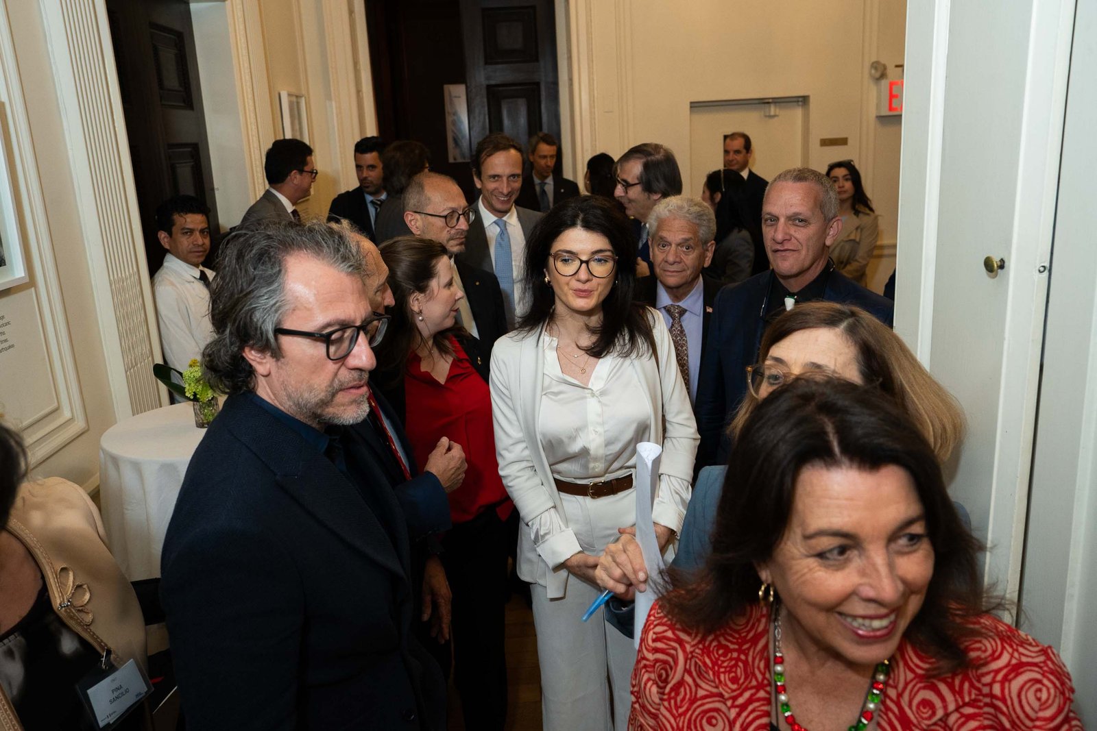 Guests networking at NIAF Italian Consulate event Manhattan 2024
