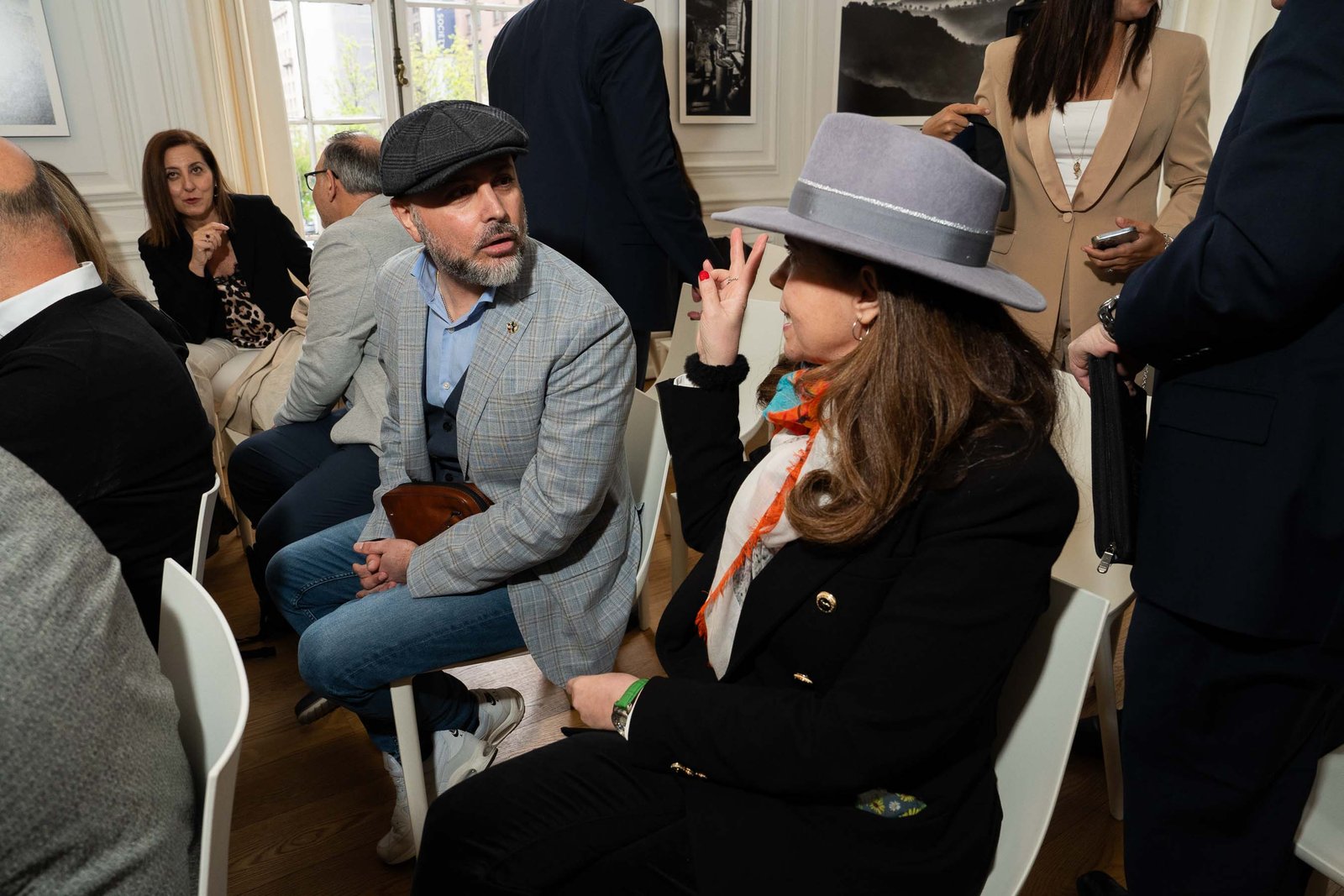 Attendees in conversation at NIAF National Italian American Foundation event NYC