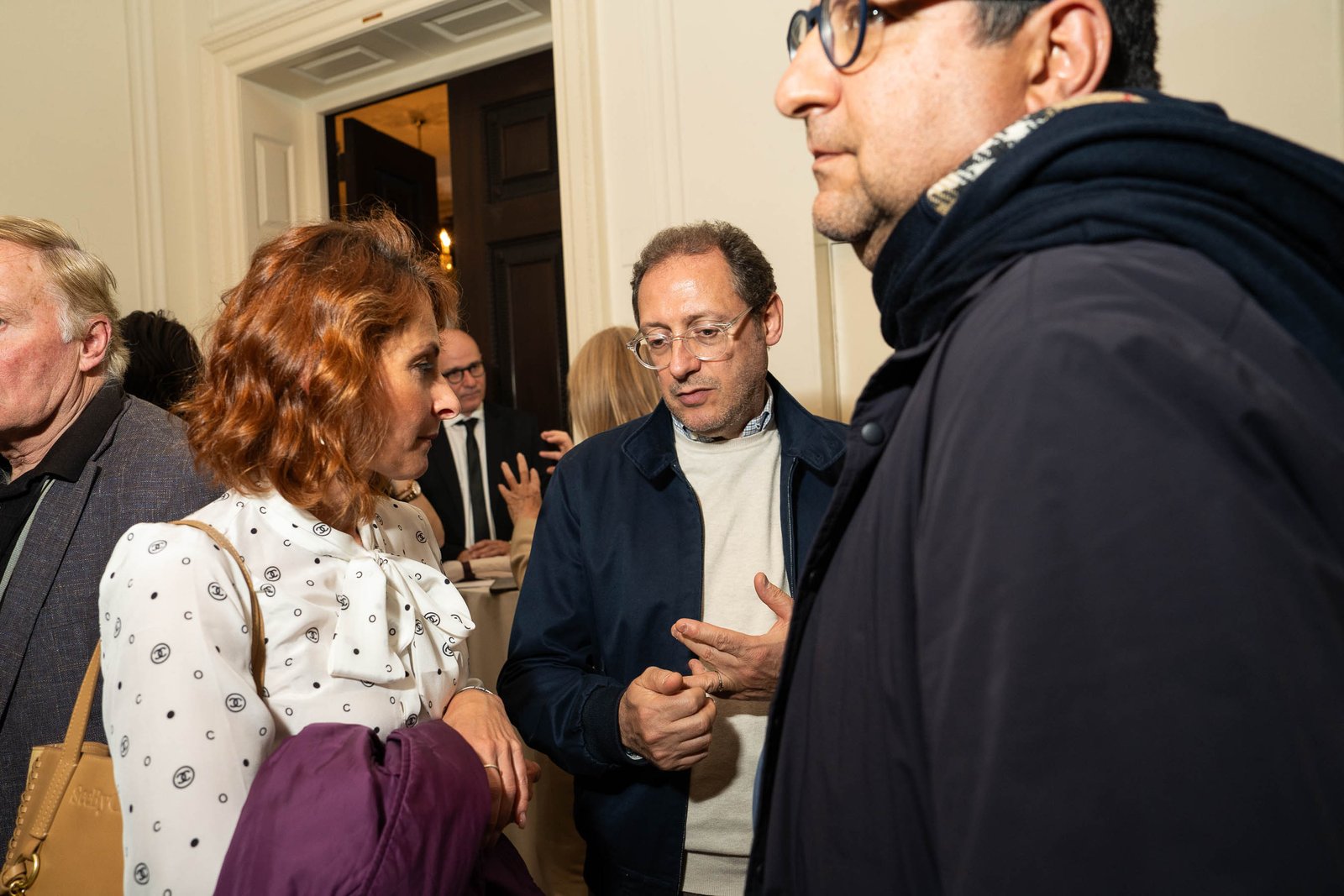 Guests networking after NIAF panel Italian Consulate New York City