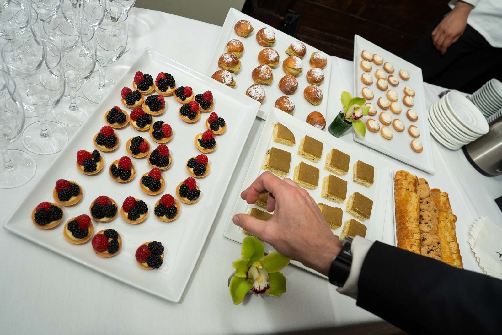 Italian food display at NIAF reception Italian Consulate New York City