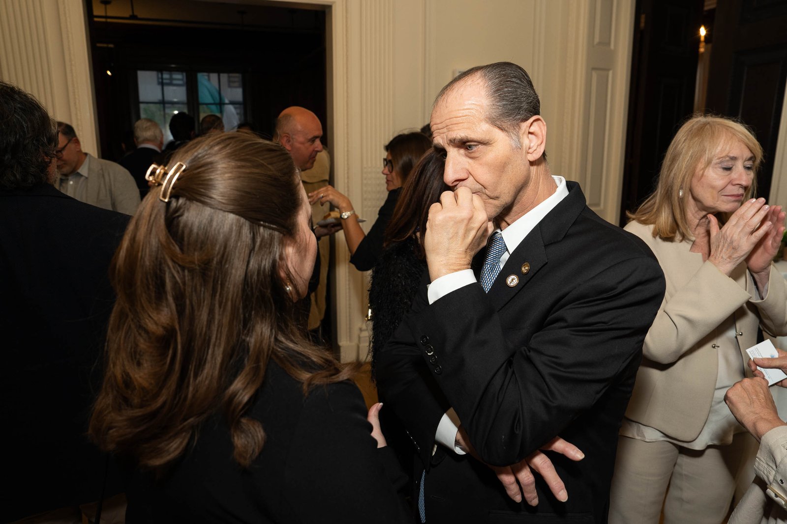 Guests in conversation at NIAF event Italian Consulate General NYC 2024