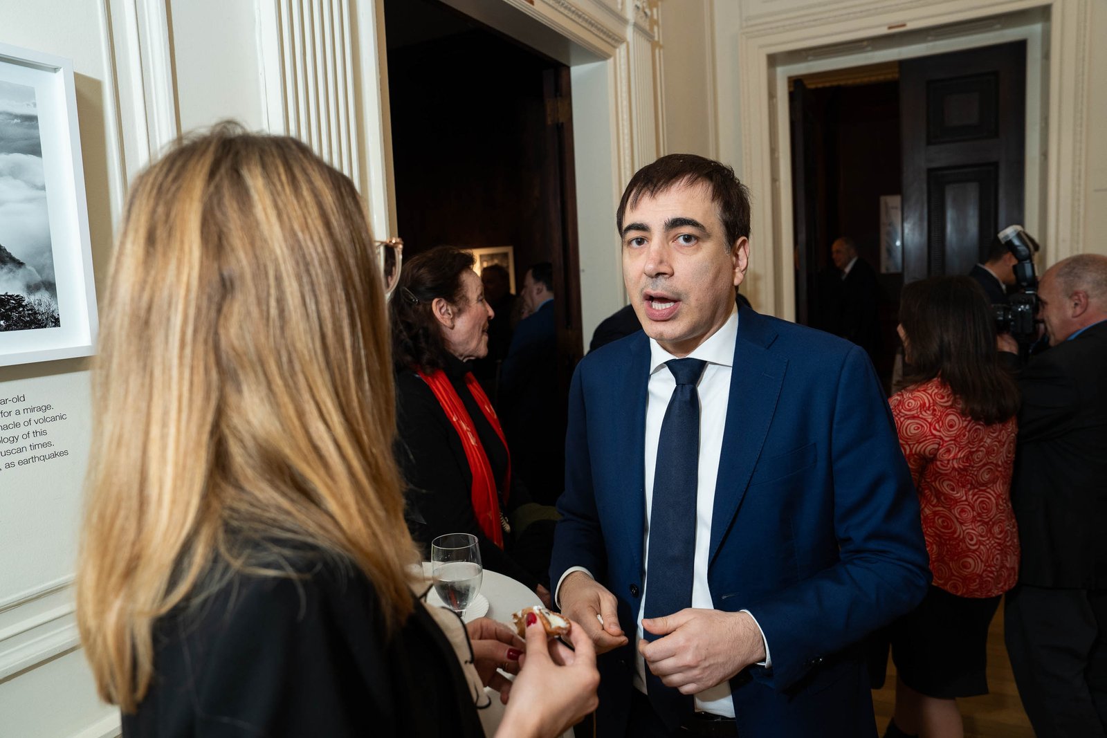 Interview moment at NIAF Italian Consulate event New York City April 2024