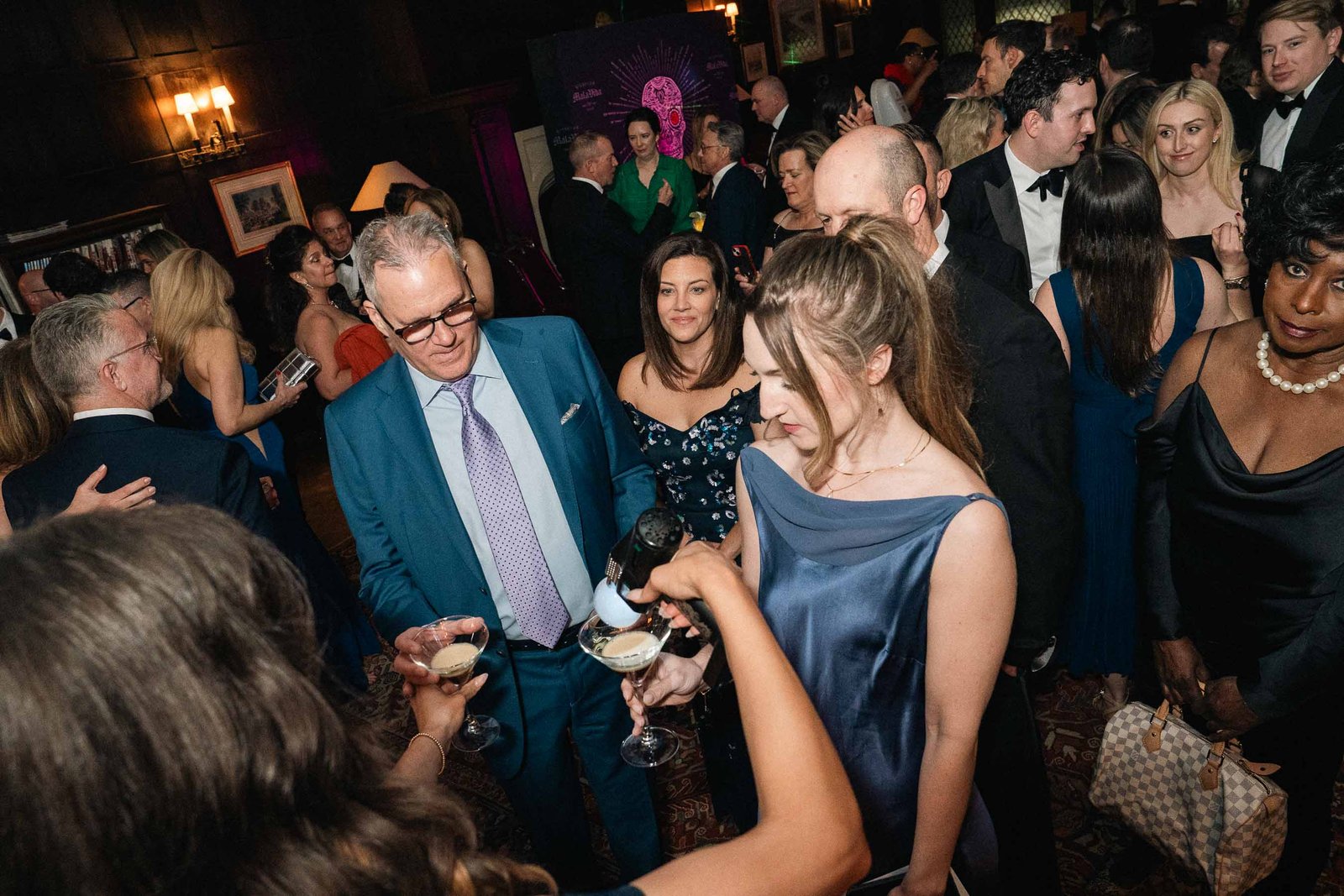 Guests dancing in ballroom at Sailor's Ball 2024 NYC event