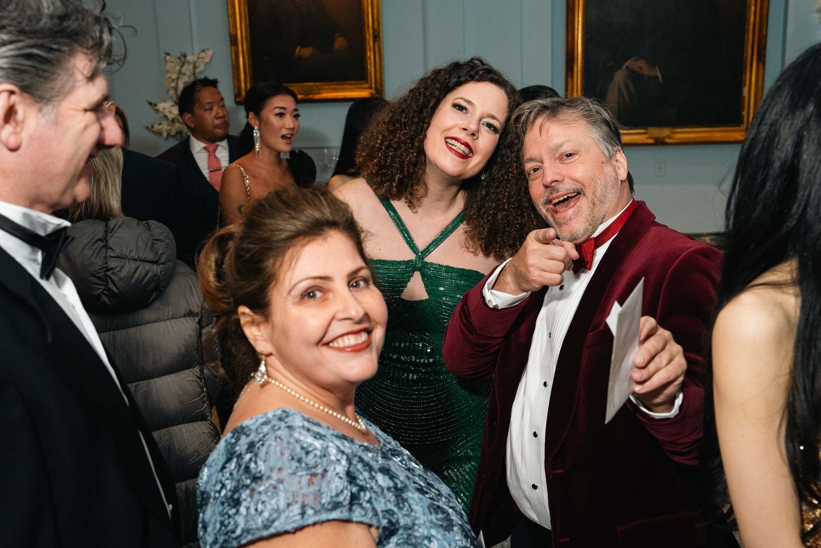 Candid moment between couple at Sailor's Ball 2024 New York City gala