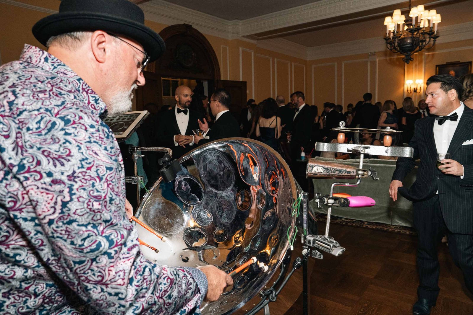 Guests at casino table with dealer at Sailor's Ball 2024 New York City